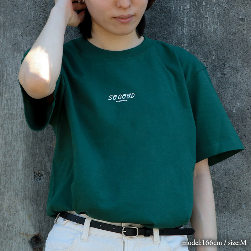 Gotch × SO GOOD × daisketch コラボTシャツ（背面イラスト ver）（アイビーグリーン）