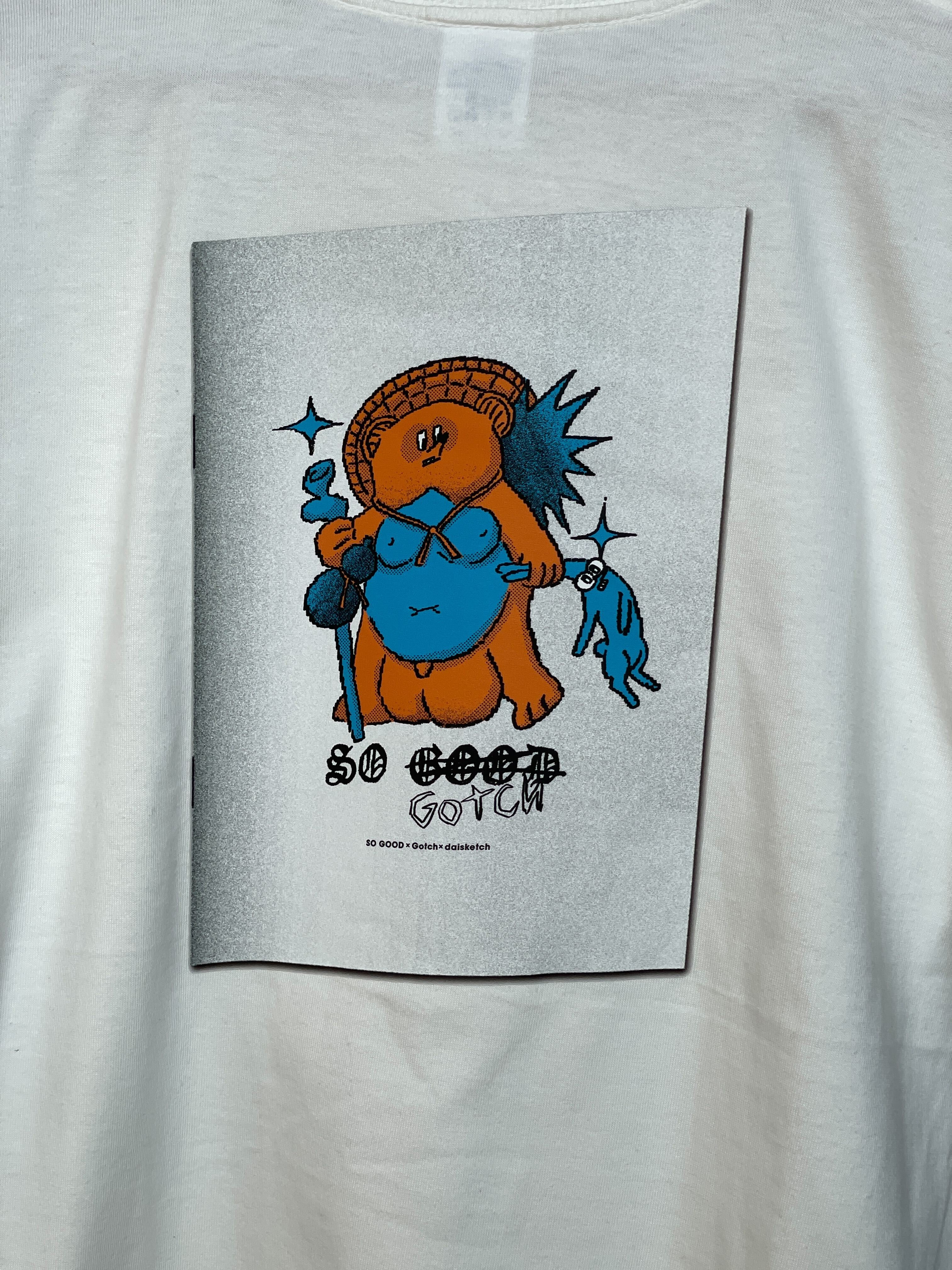 Gotch × SO GOOD × daisketch コラボTシャツ（背面イラスト ver